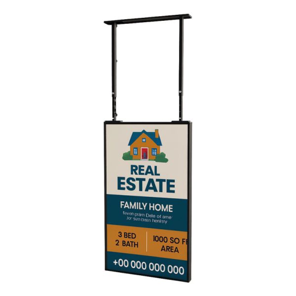 Window 43″ Dual-Sided Poster Display